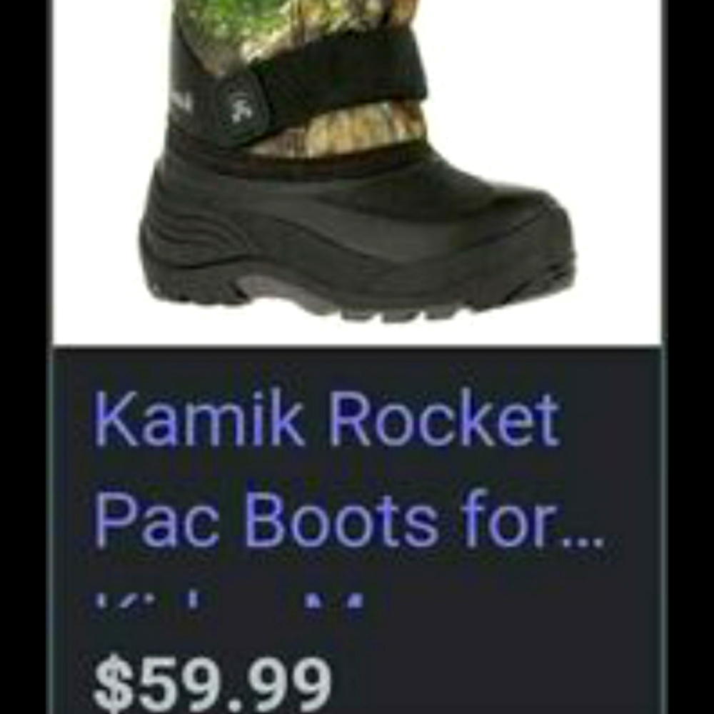 Kamik kids winter boots size 5